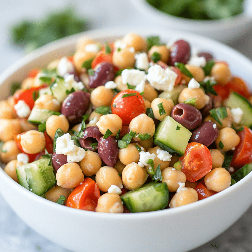 10-Minute Mediterranean Chickpea Salad