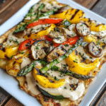 Grilled Veggie French Onion Flatbreads