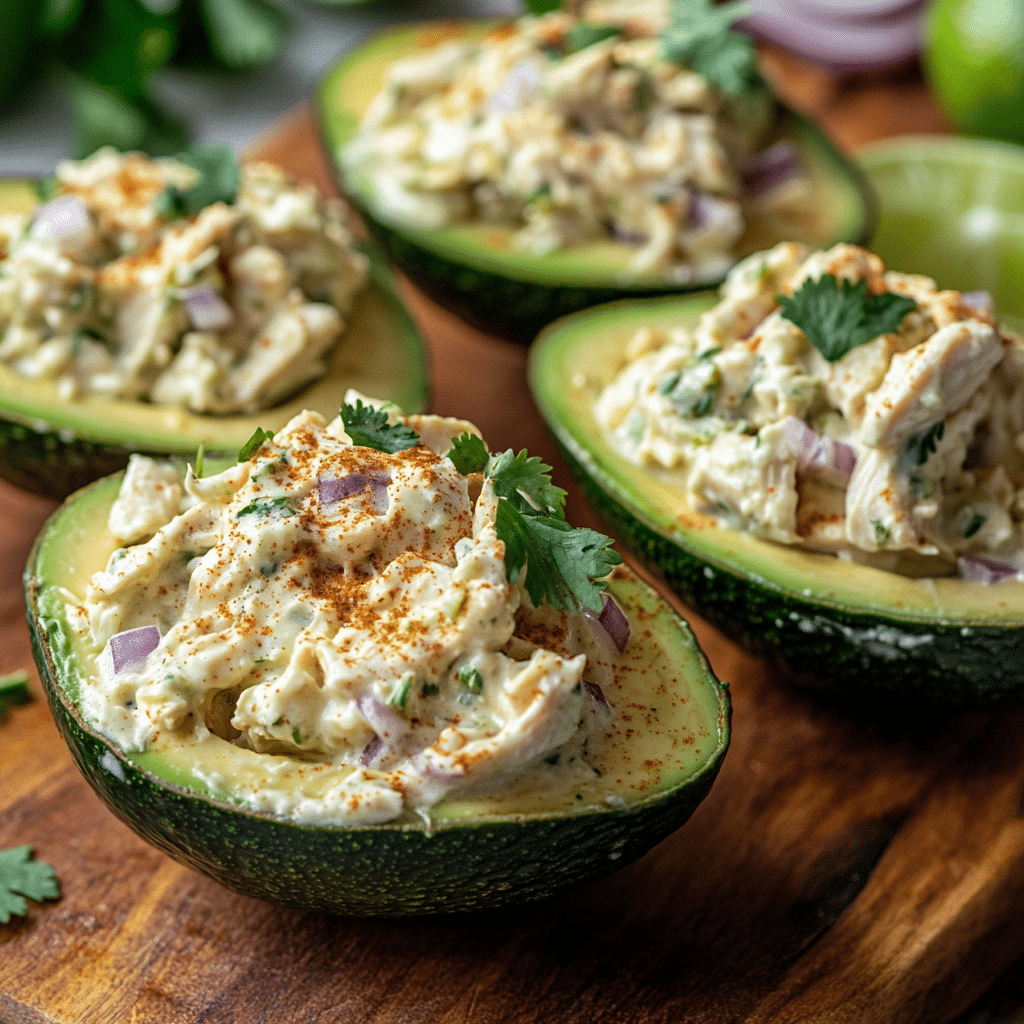 Chicken Salad Stuffed Avocado