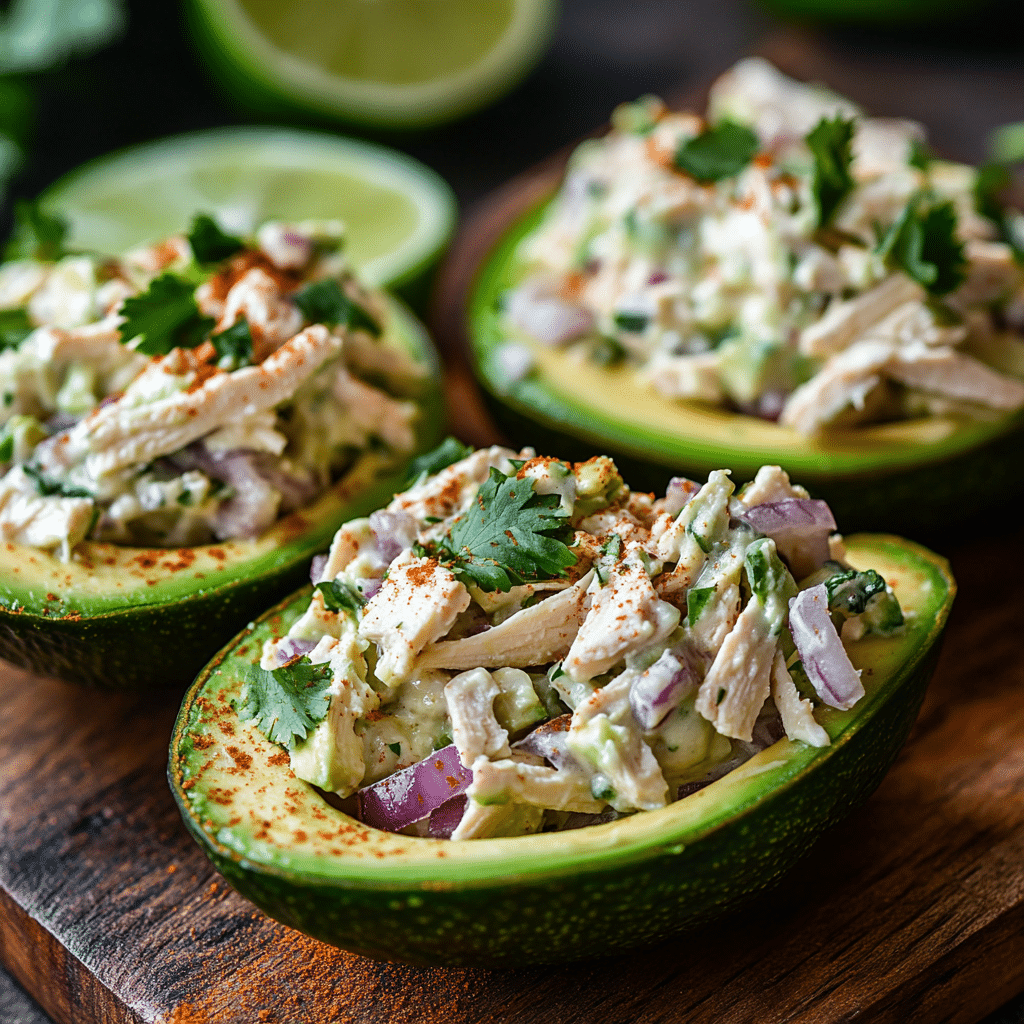 Chicken Salad Stuffed Avocado