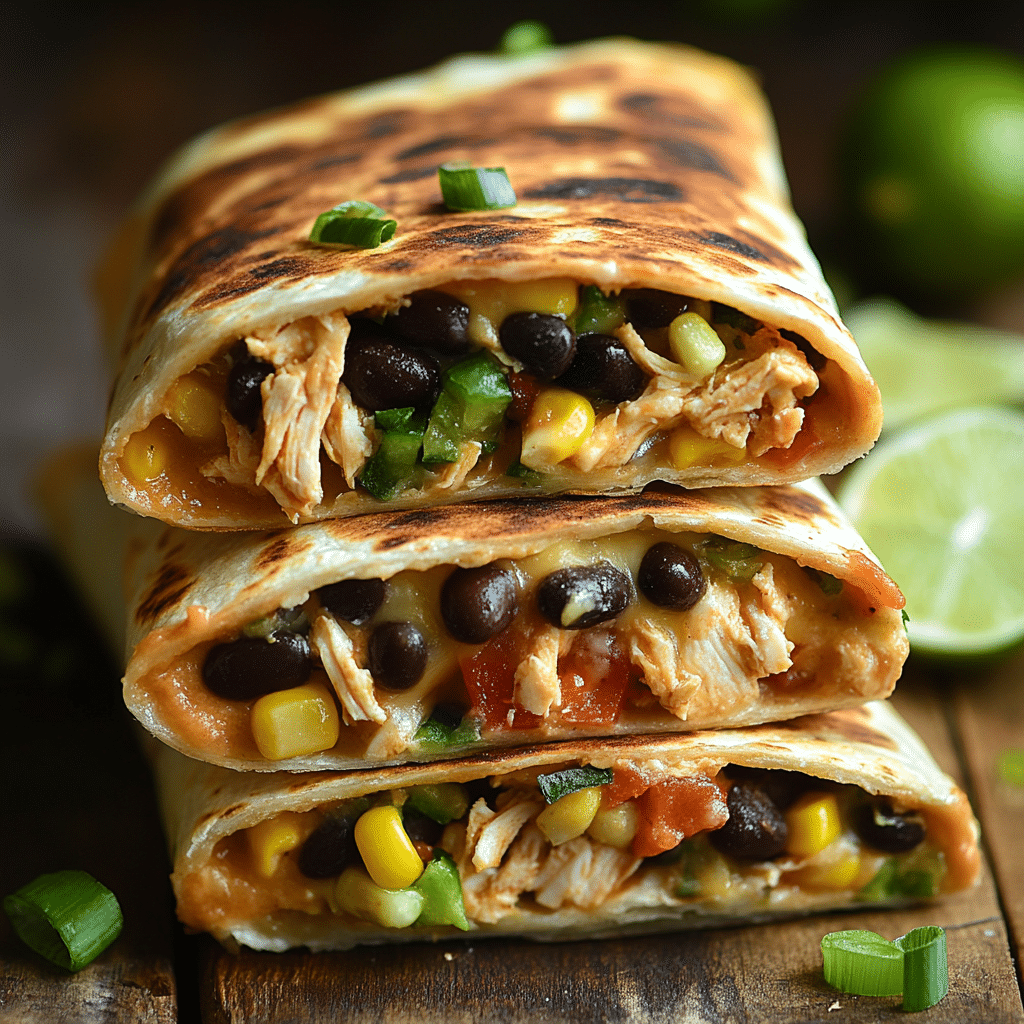 Southwest Cream Cheese Chicken Wraps