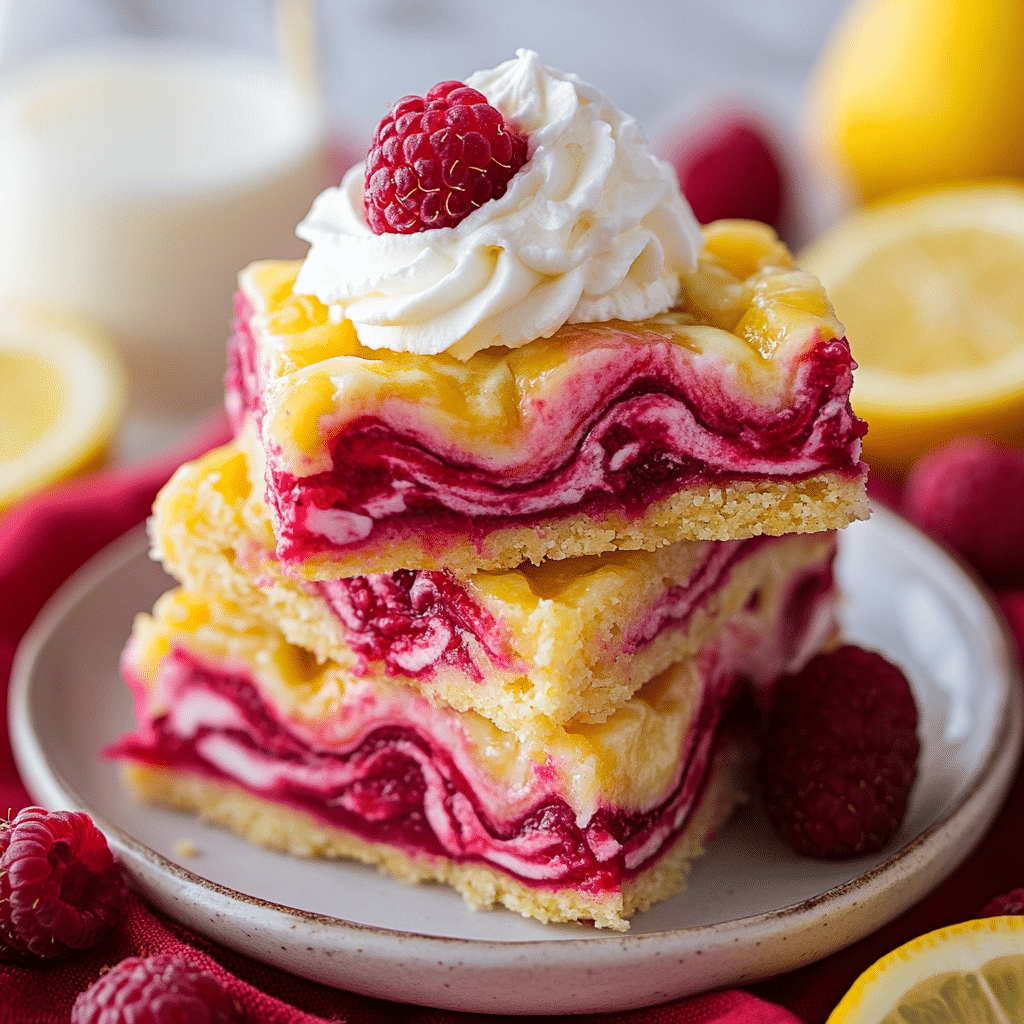 Epic Raspberry Lemon Cheesecake Bars
