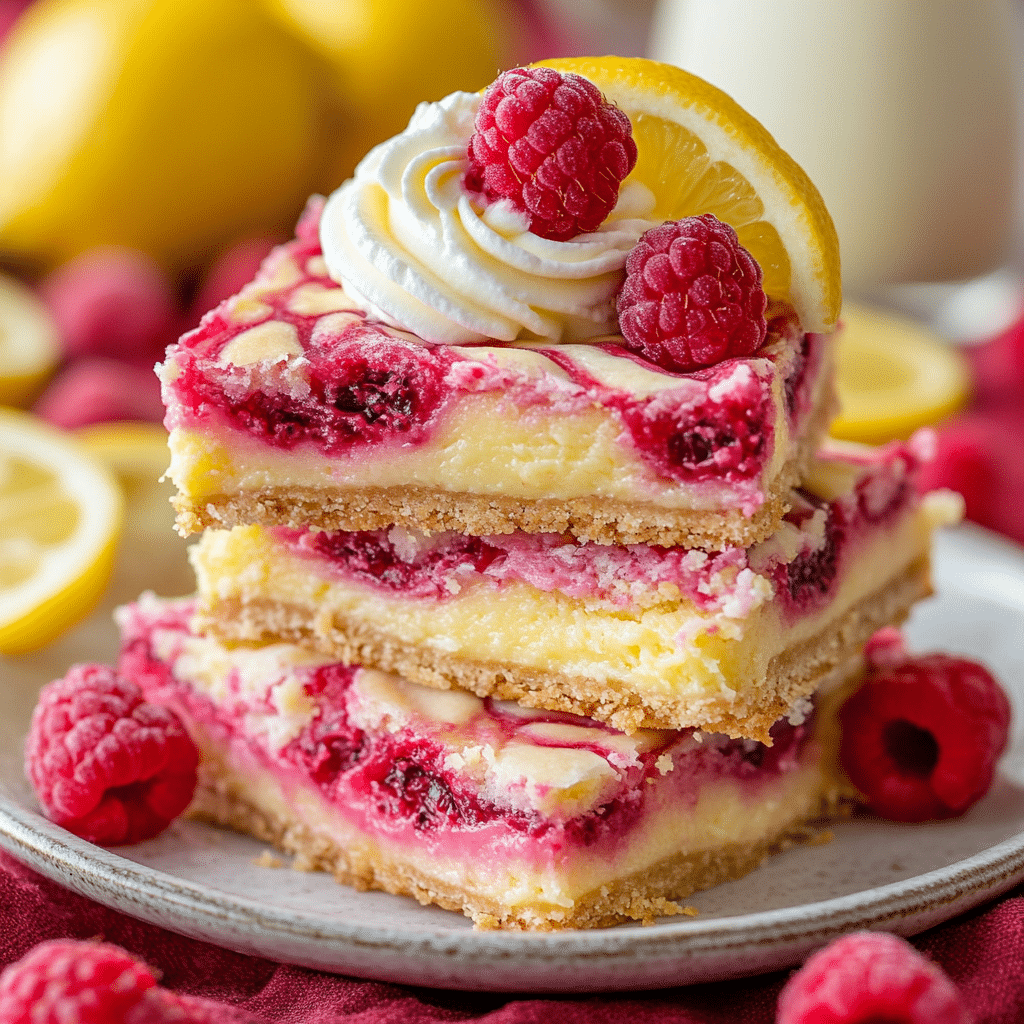 Epic Raspberry Lemon Cheesecake Bars