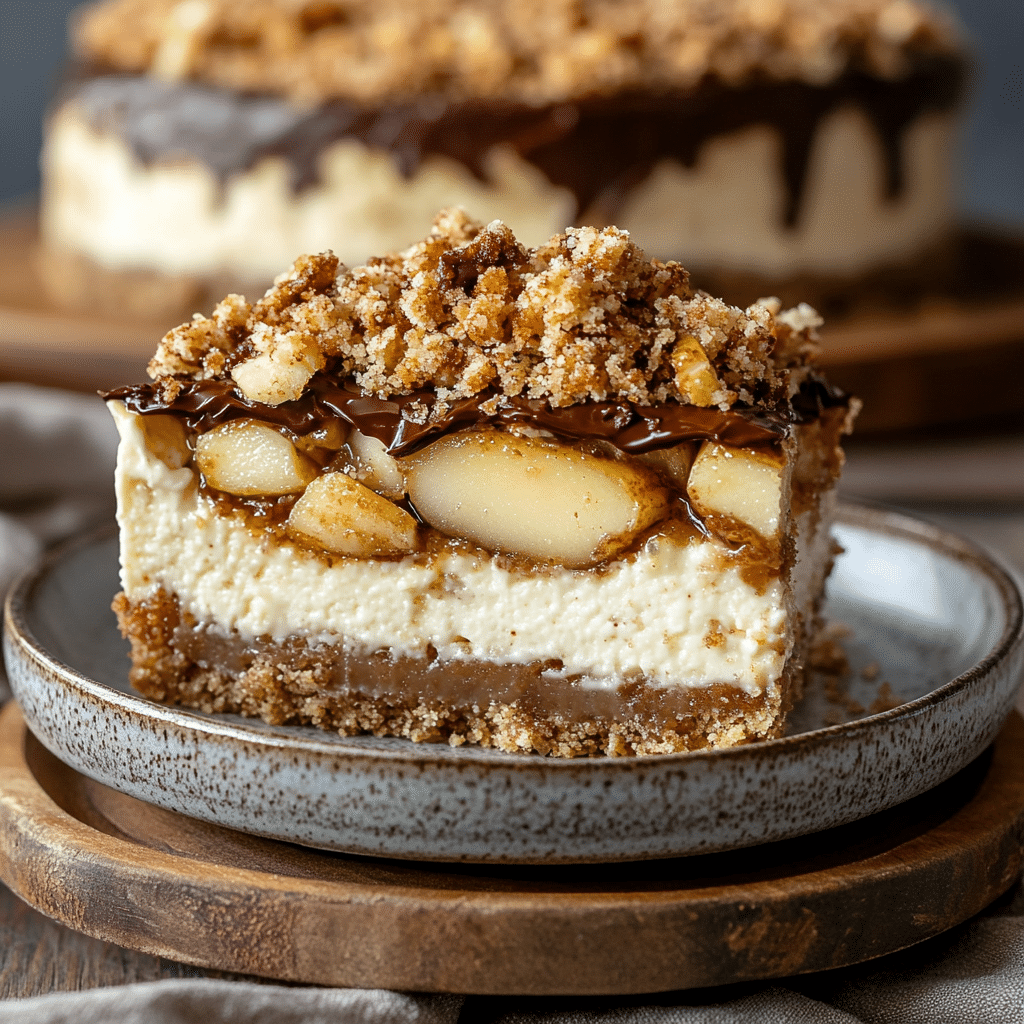 Best Apple Pie Stuffed Cheesecake – Easy Recipe