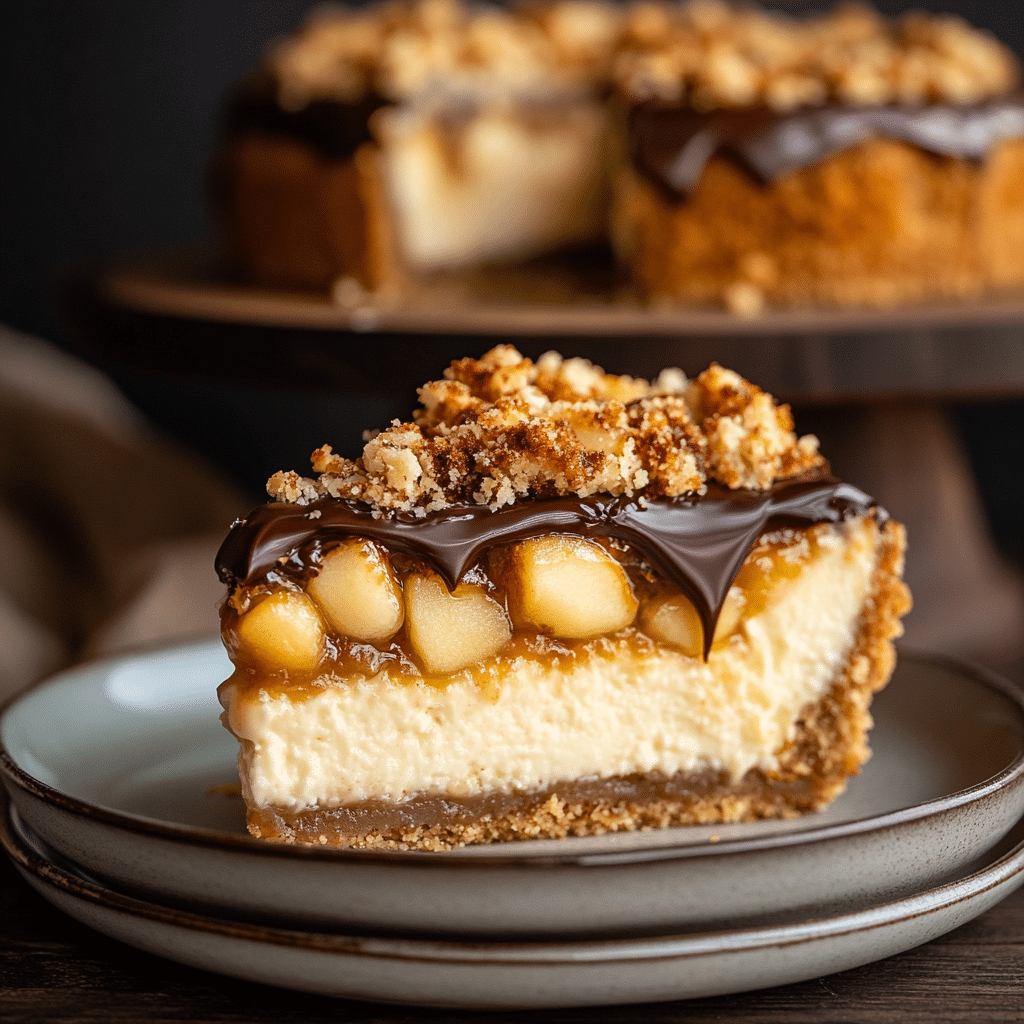 Best Apple Pie Stuffed Cheesecake – Easy Recipe