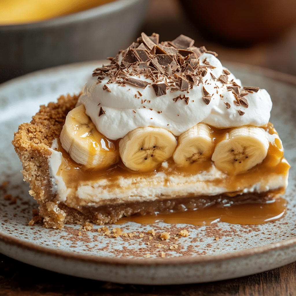 Easy Banoffee Pie Recipe with Caramel and Cream
