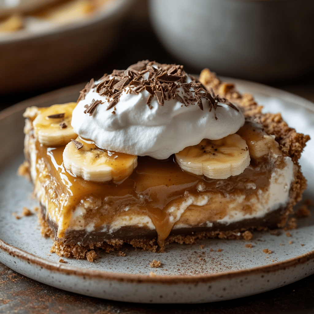 Easy Banoffee Pie Recipe with Caramel and Cream