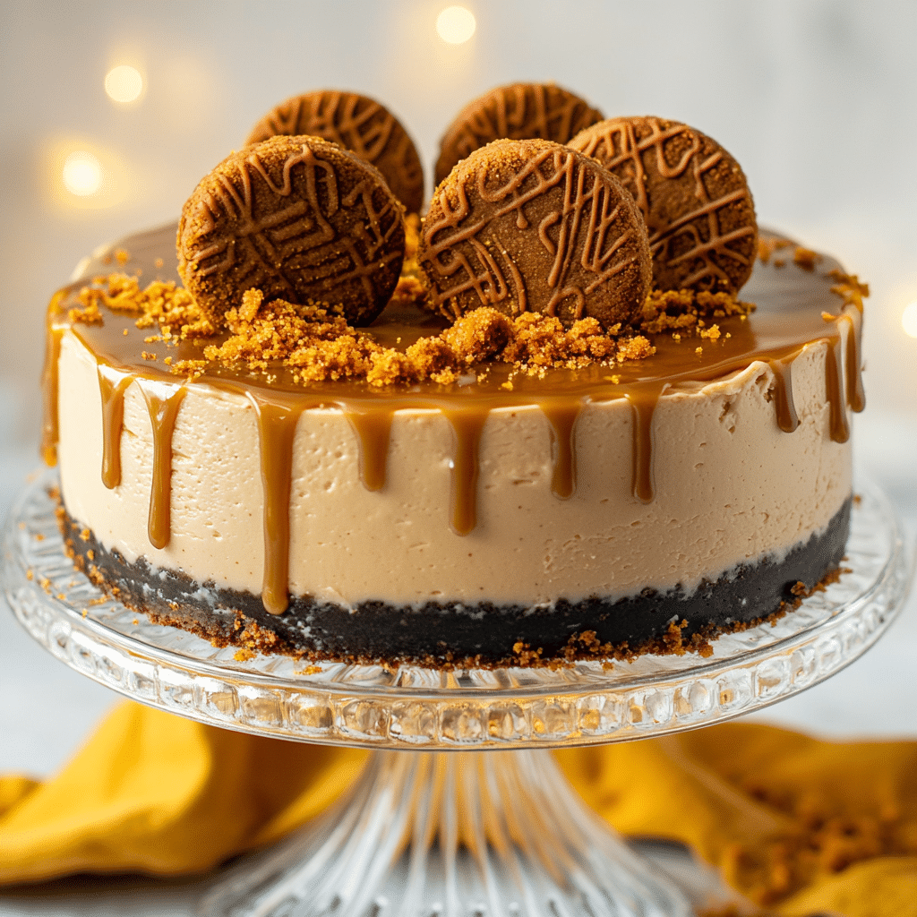 Easy No Bake Biscoff Cheesecake Recipe