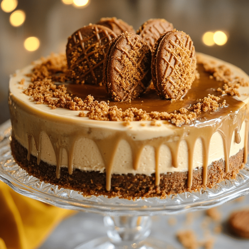 Easy No Bake Biscoff Cheesecake Recipe