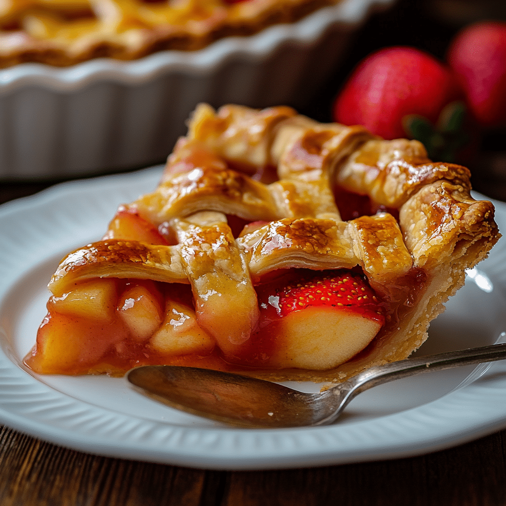 Homemade Strawberry Rhubarb Pie Recipe
