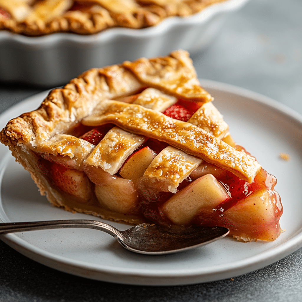 Homemade Strawberry Rhubarb Pie Recipe