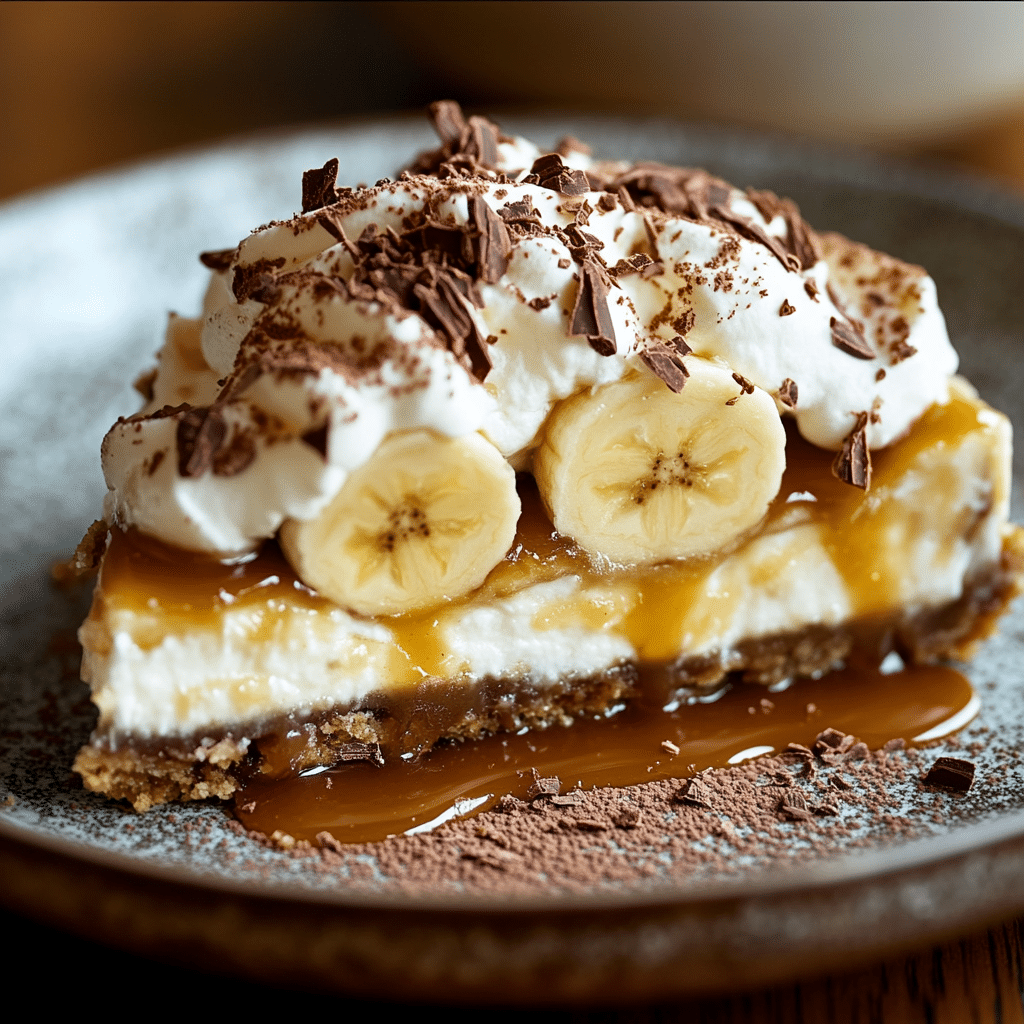 Easy Banoffee Pie Recipe with Caramel and Cream