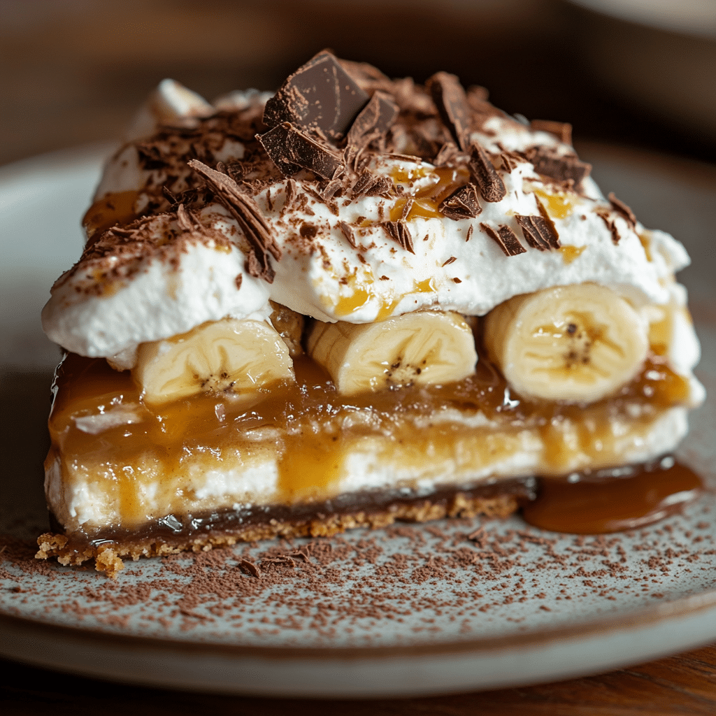 Easy Banoffee Pie Recipe with Caramel and Cream