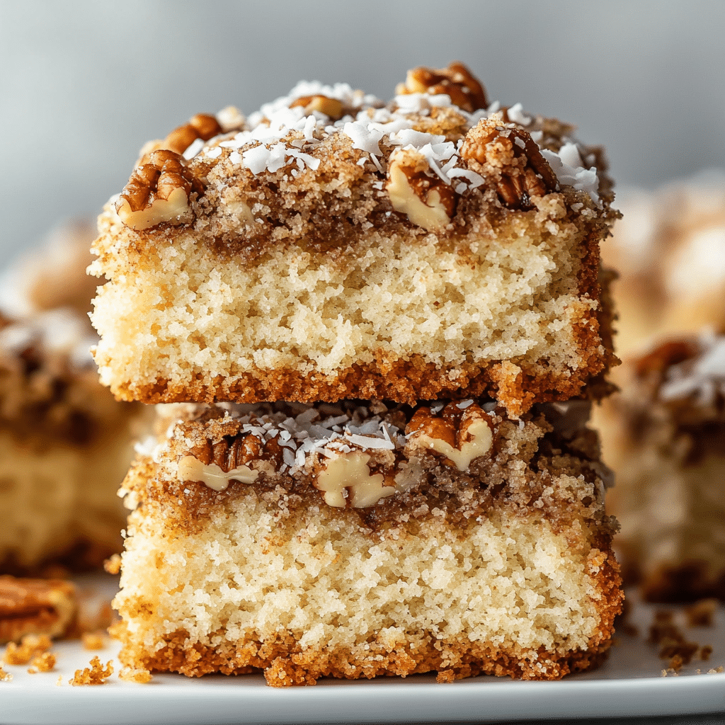 Rhubarb Streusel Coffee Cake