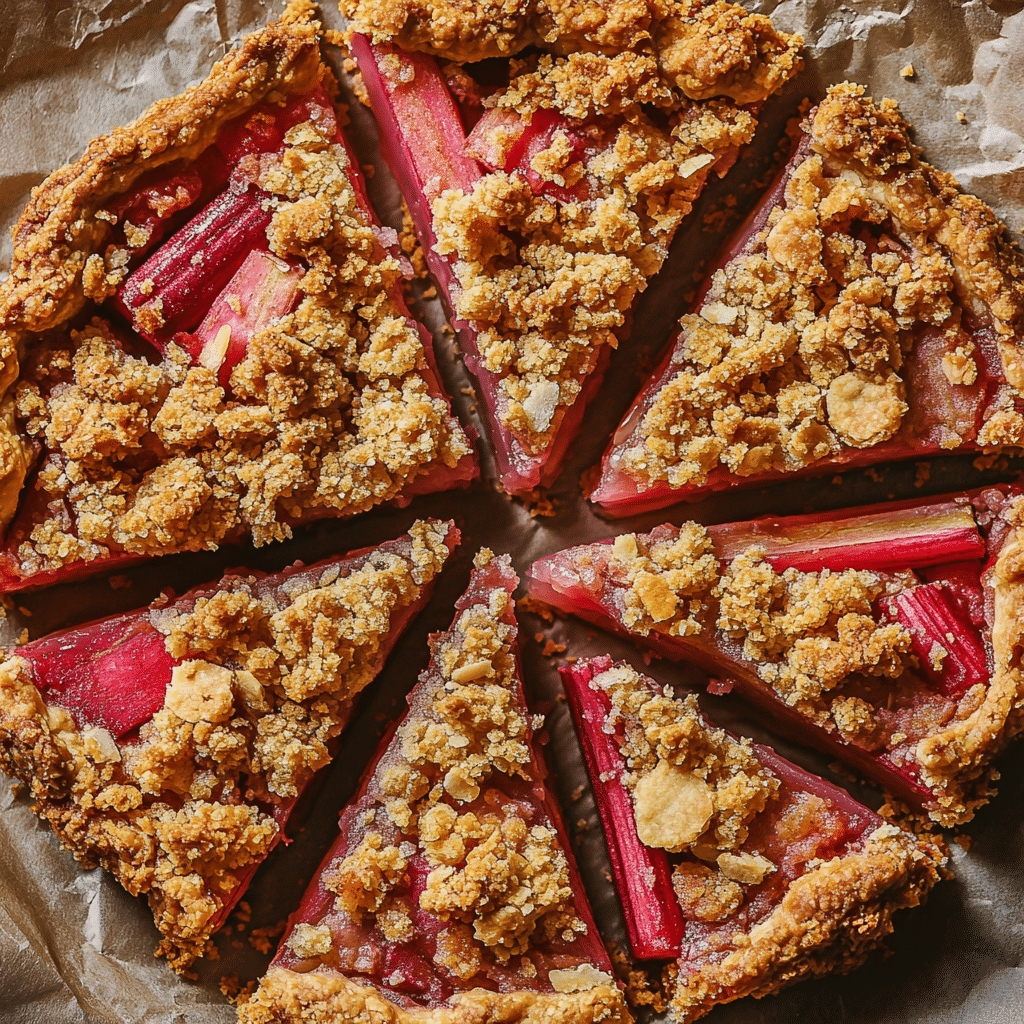 Rhubarb Crumble Tart