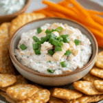 Crab Stick Crackers with Crab Dip