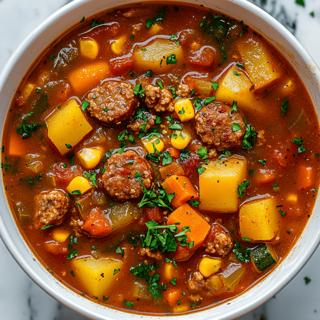 Sausage and Vegetable Soup
