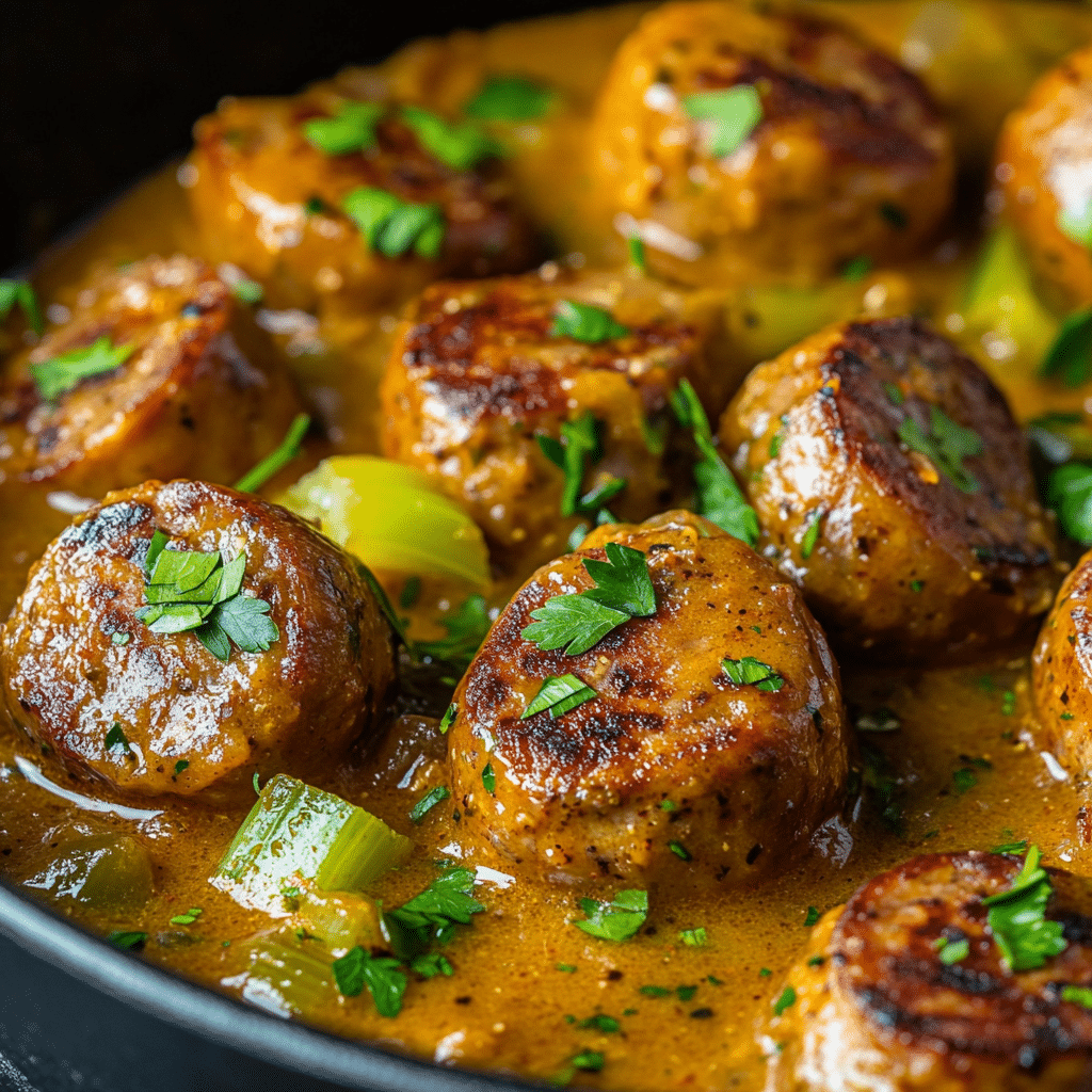 Curried Sausages