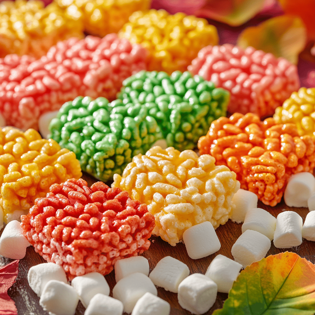 Fall Leaves Rice Krispie Treats