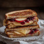 Brie, Apple and Cranberry Grilled Cheese