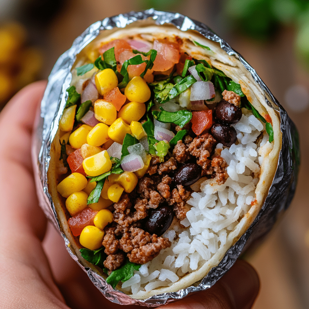 Beef and Bean Burritos
