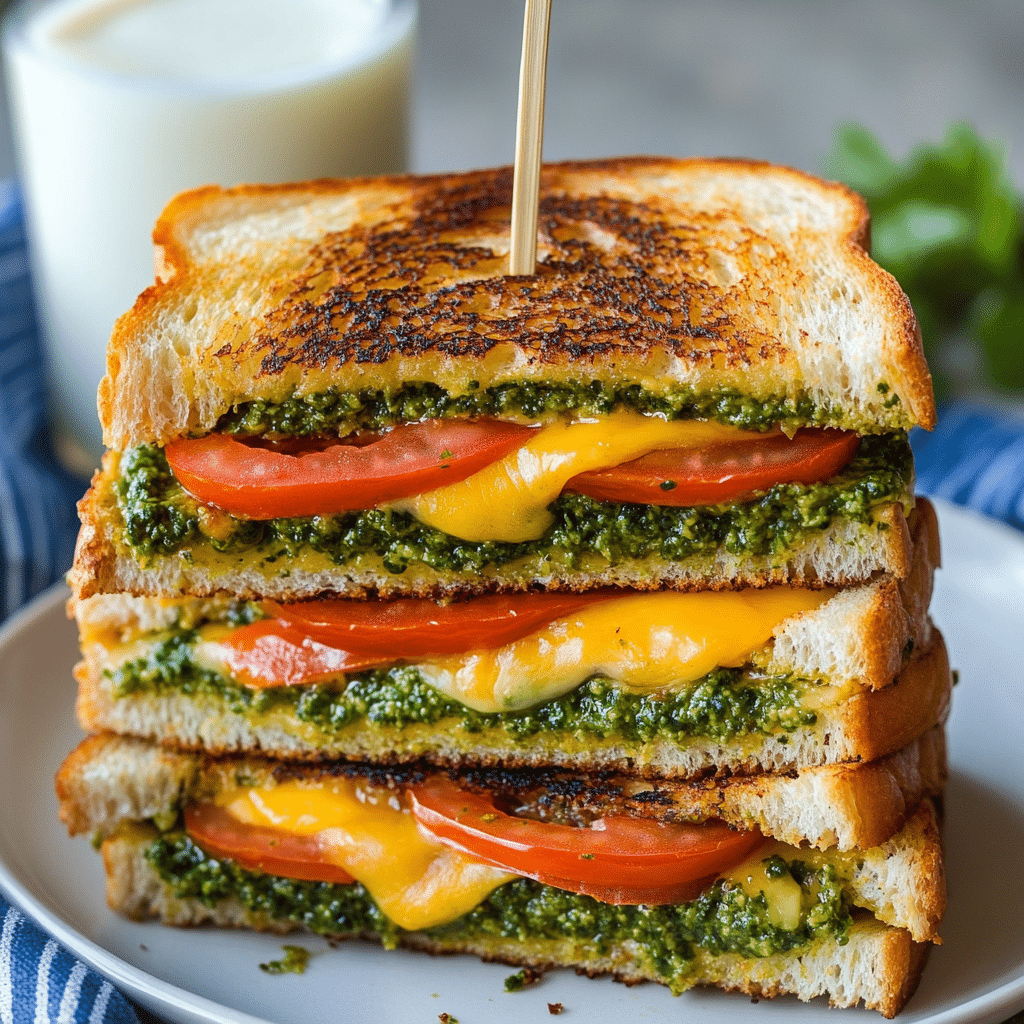 Pesto Grilled Cheese