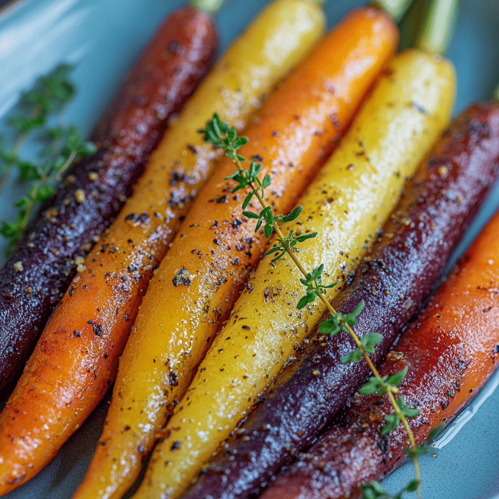 Honey Roasted Colorful Carrots