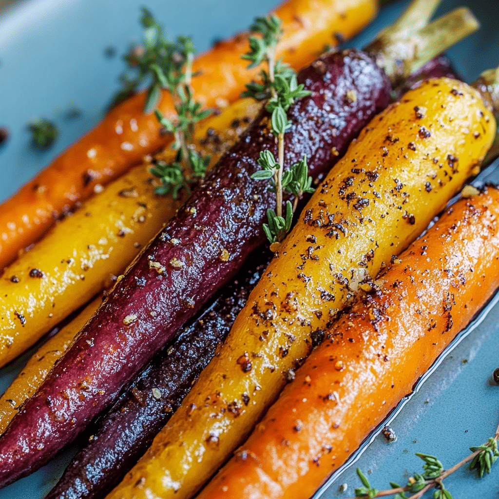 Honey Roasted Colorful Carrots