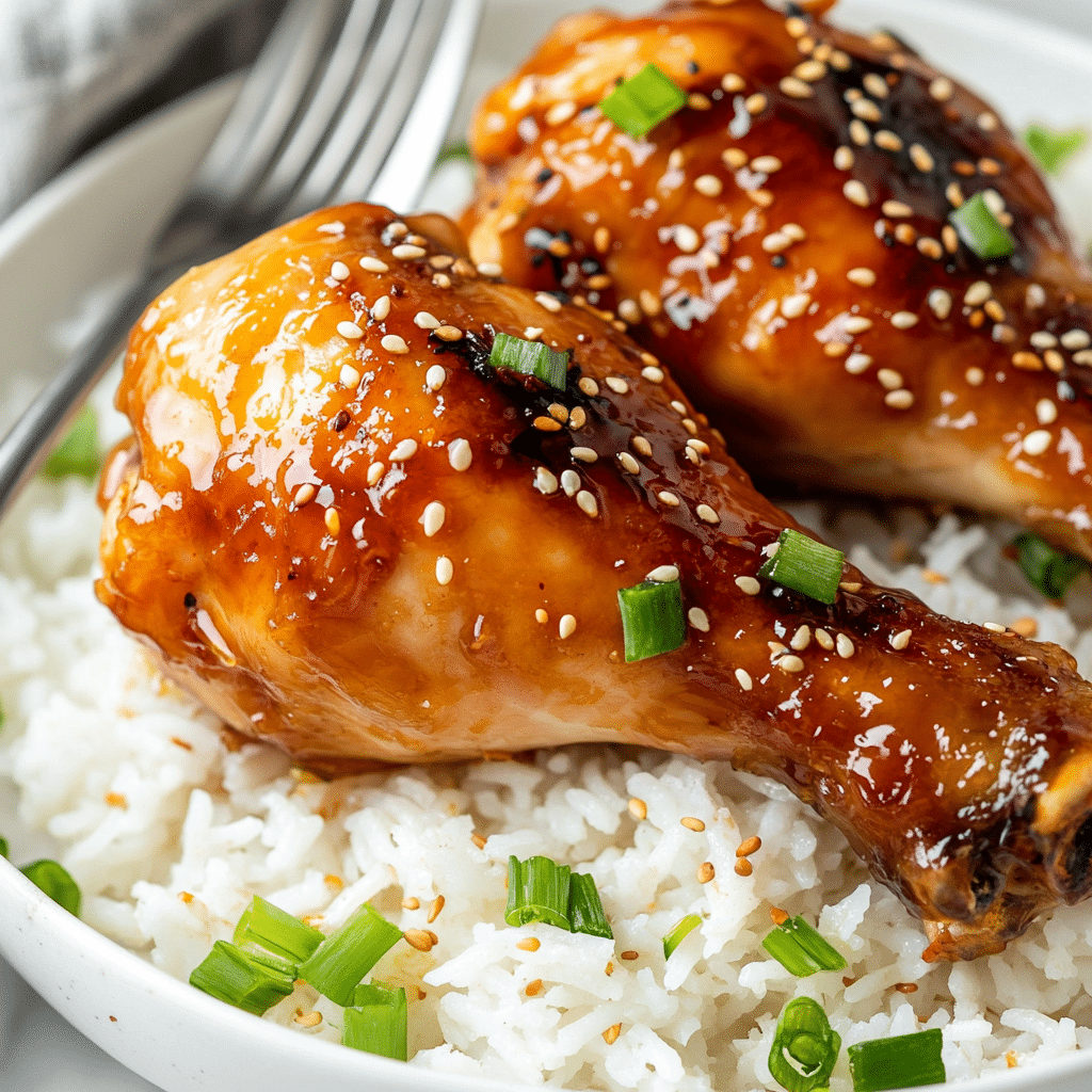 Slow Cooker Honey Garlic Chicken Legs