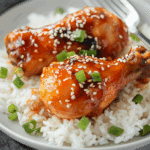 Slow Cooker Honey Garlic Chicken Legs
