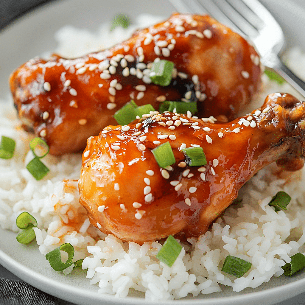 Slow Cooker Honey Garlic Chicken Legs