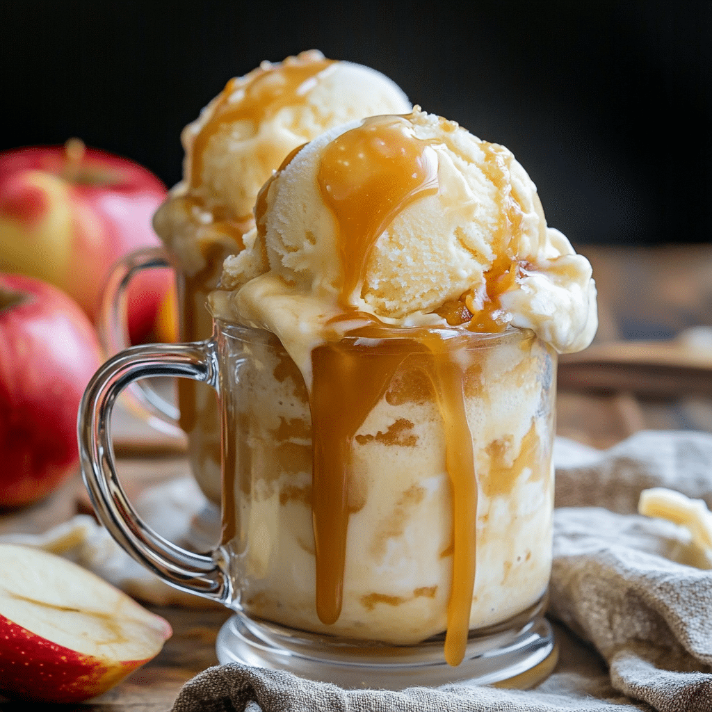Caramel Apple Cider Float
