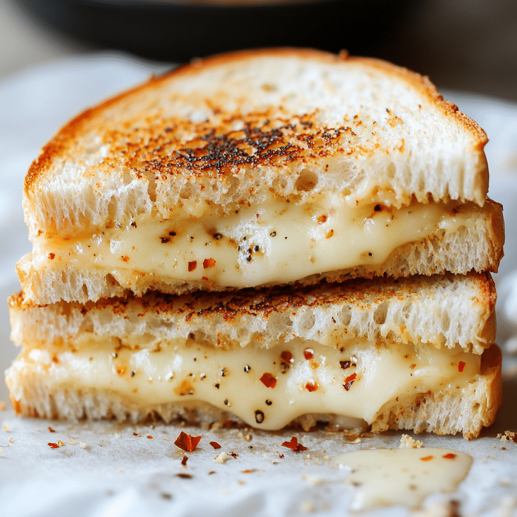 Goat Cheese Grilled Cheese with Honey & Spice