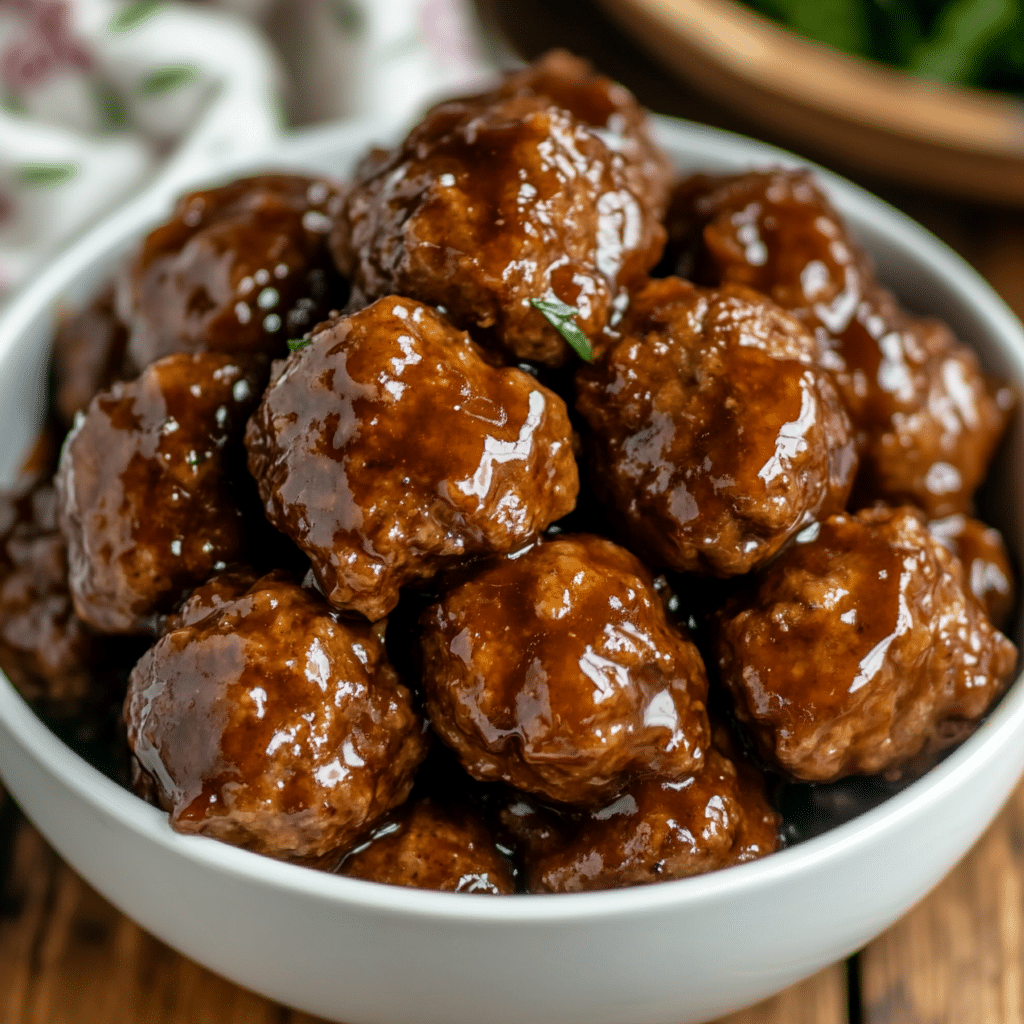 Slow Cooker Honey Garlic Meatballs