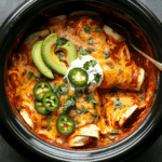 Slow Cooker Chicken Enchiladas