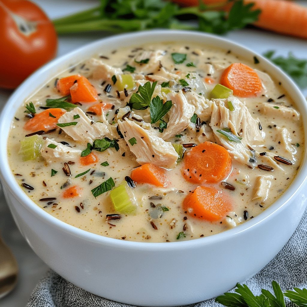 Slow Cooker Chicken Wild Rice Soup