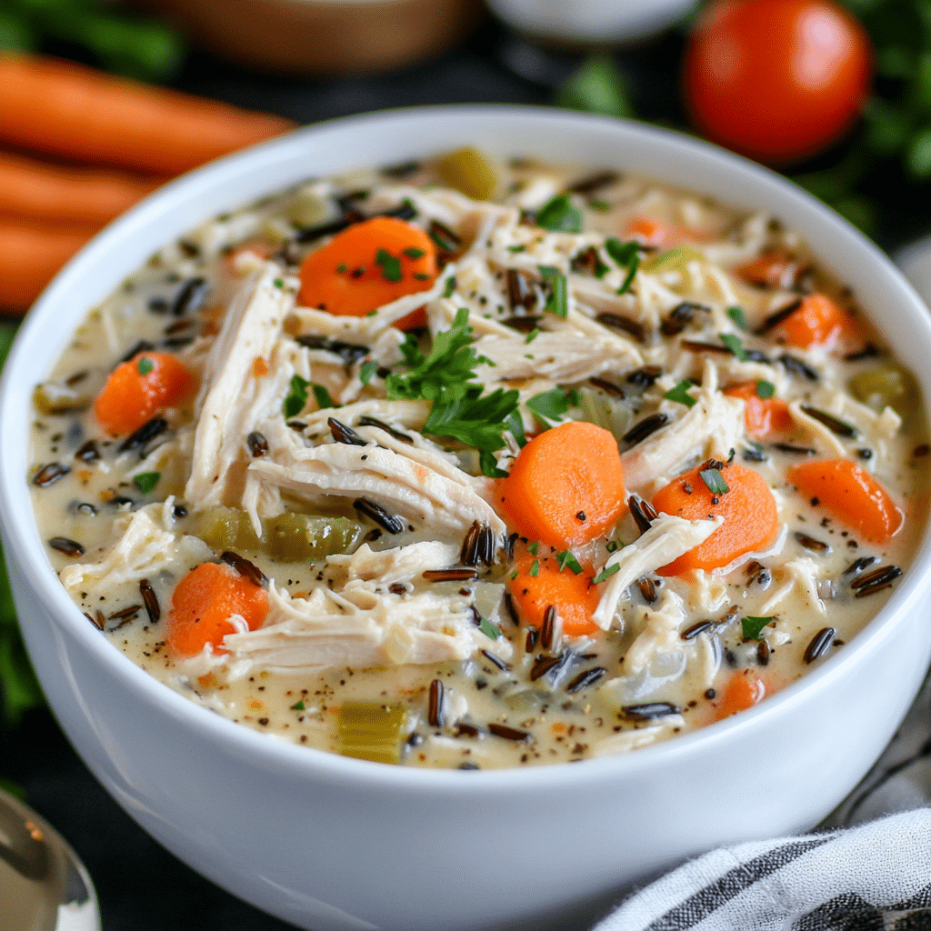Slow Cooker Chicken Wild Rice Soup