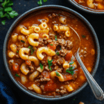 Hamburger Soup with Macaroni (Goulash Soup)