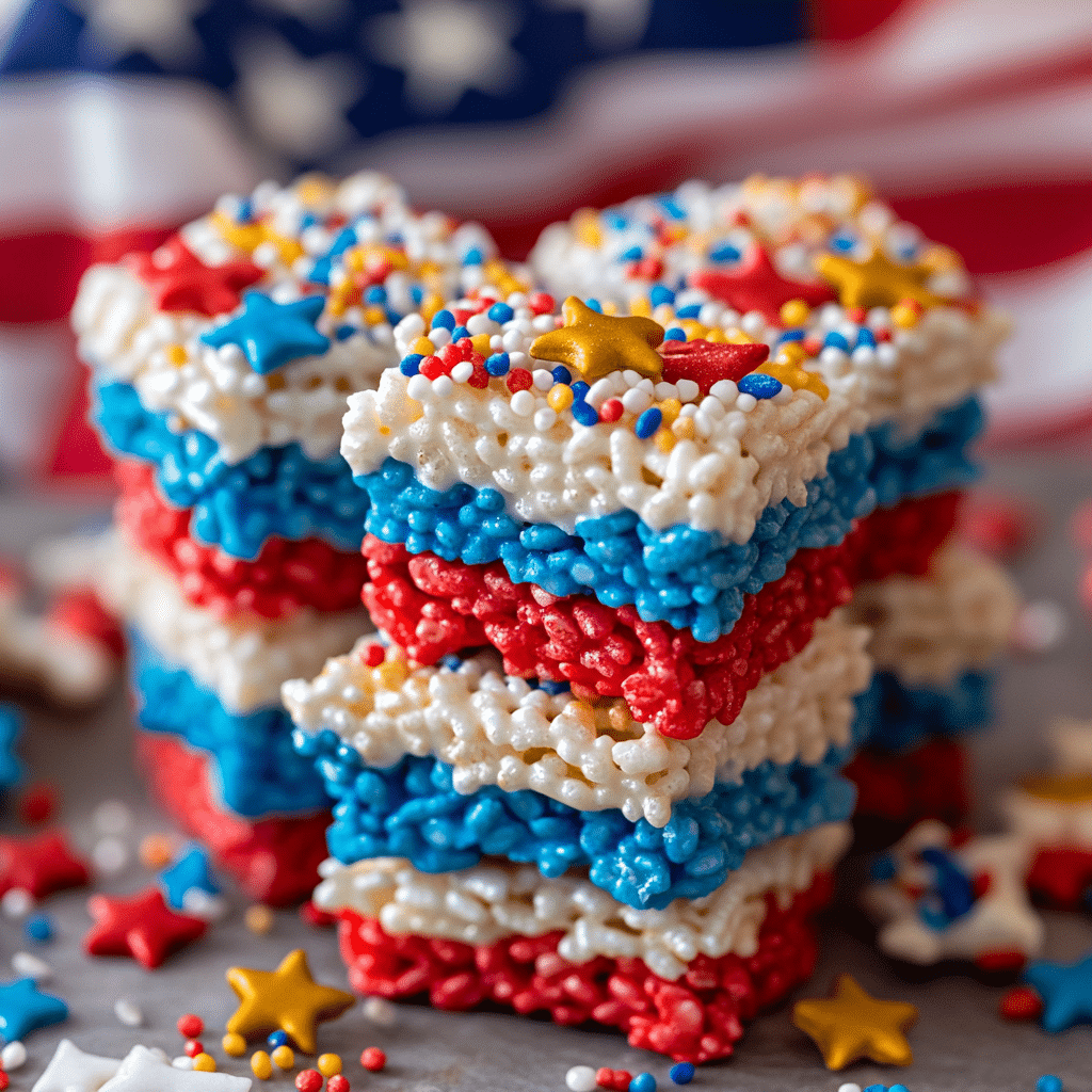 4th of July Rice Krispie Treats