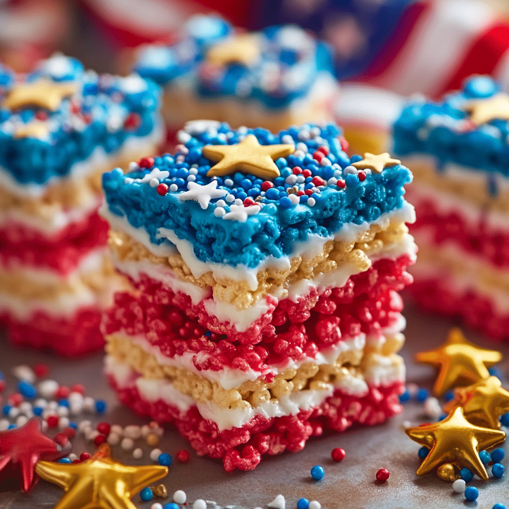 4th of July Rice Krispie Treats