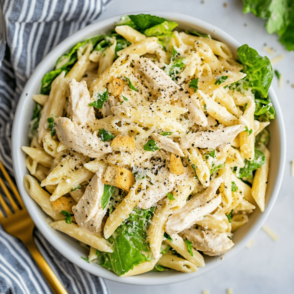Chicken Caesar Pasta Salad