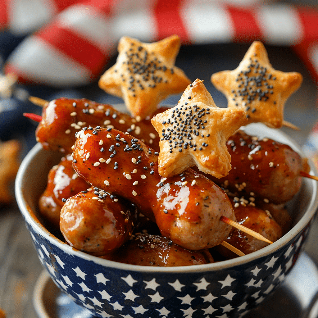 Star Spangled Kielbasa Bites