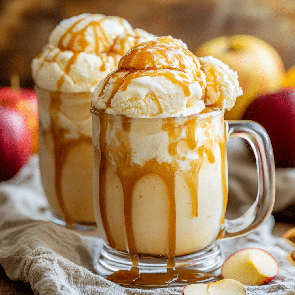 Caramel Apple Cider Float Recipe