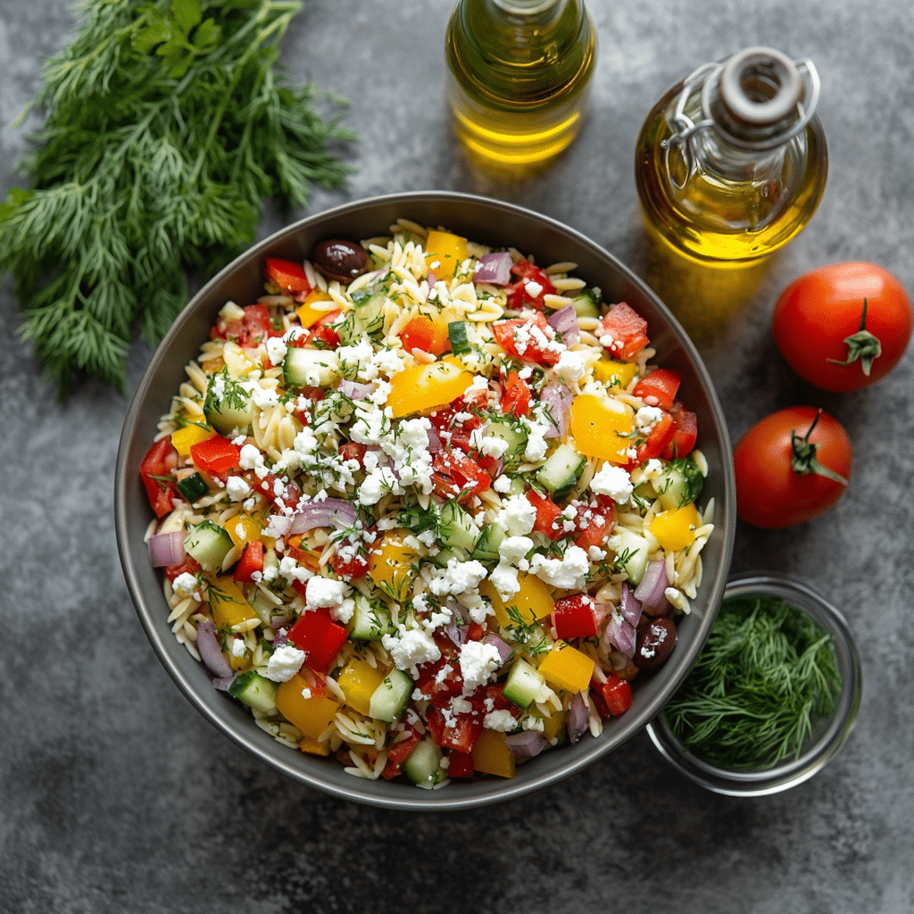 Greek Orzo Pasta Salad