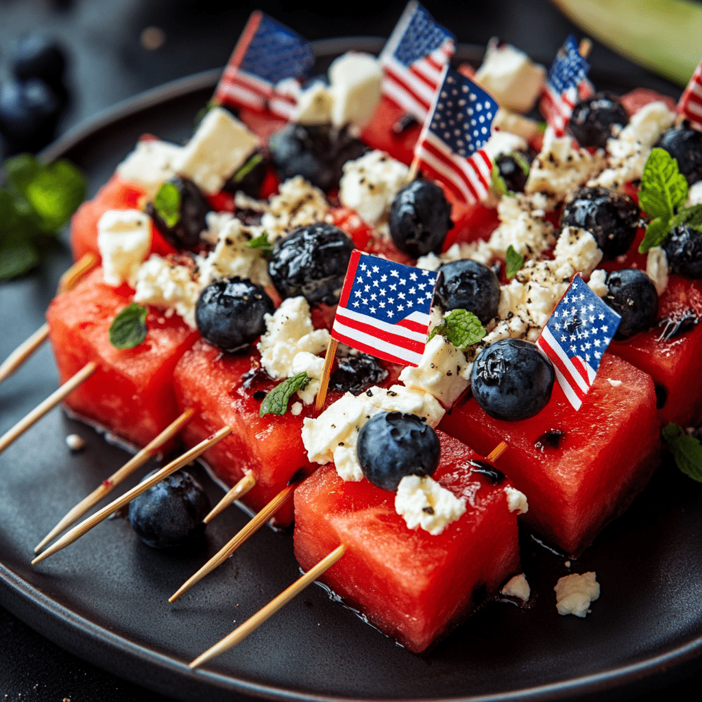 Patriotic Watermelon Appetizer