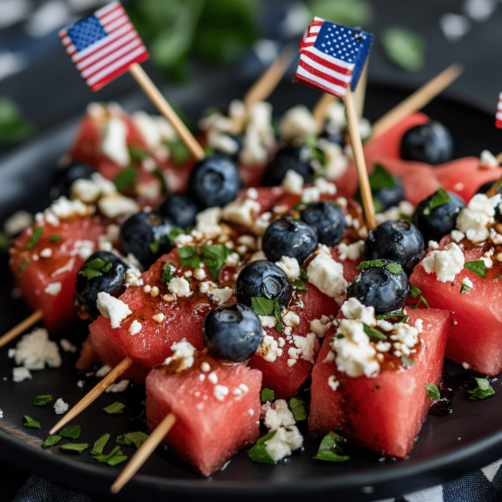 Patriotic Watermelon Appetizer