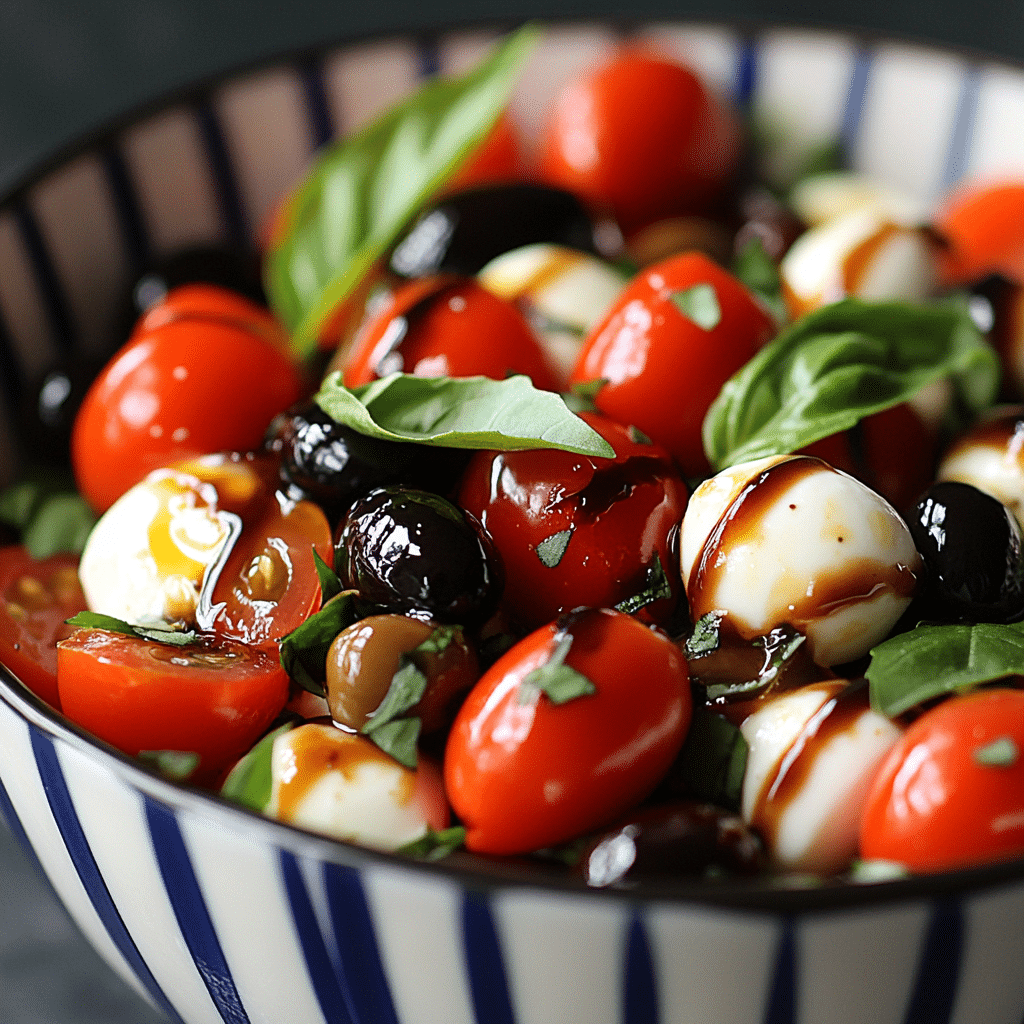 Red, White & Blue Caprese Salad
