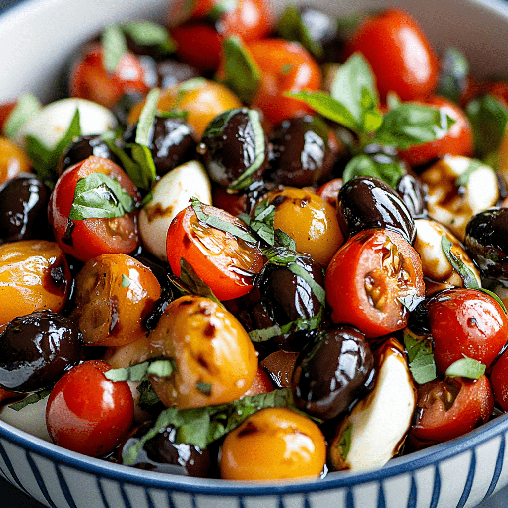 Red, White & Blue Caprese Salad