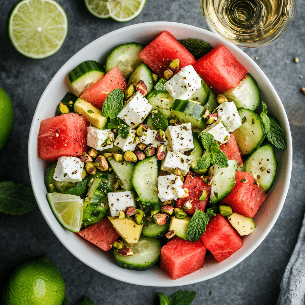 This Watermelon and Cucumber Salad