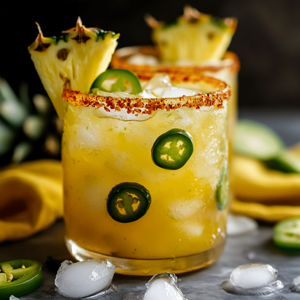 Spicy Smoked Pineapple Margarita